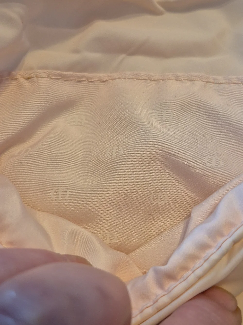 NWT Dior Blush Satin Clutch with Silver CD Emblem [B5-5] - Picture 6 of 9